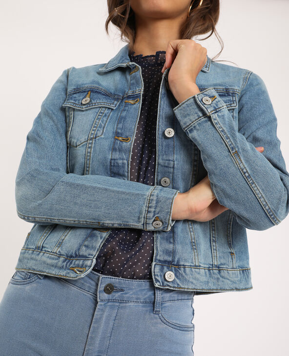 Veste en jean bleu - Pimkie