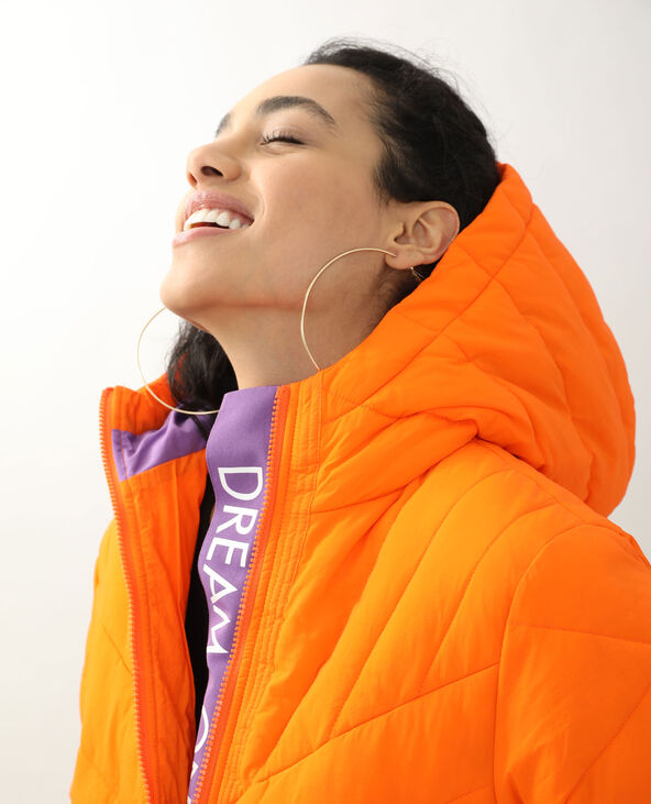 Doudoune jaune sale fluo