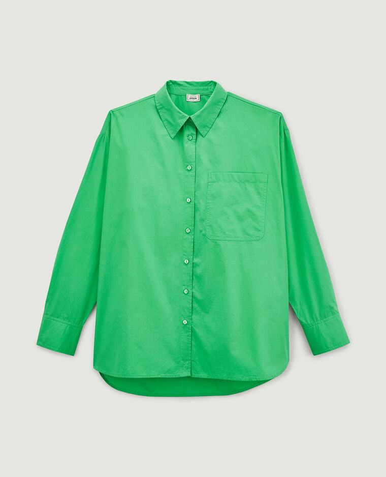 Chemise oversize manches longues vert - Pimkie