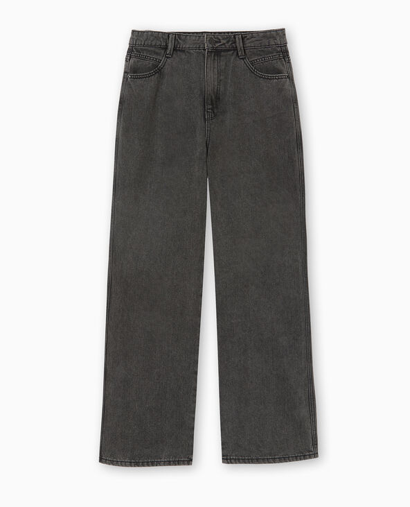 Jean large baggy taille basse noir - Pimkie