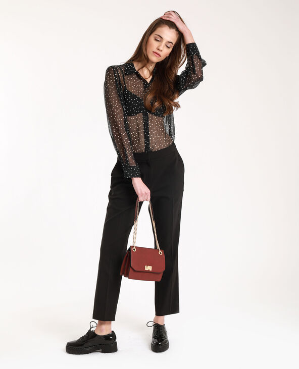 Chemise à pois noir - Pimkie