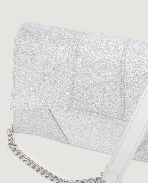 Sac boxy pailleté argenté - Pimkie