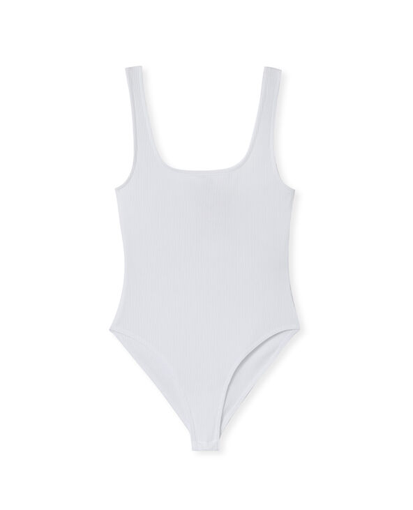Body débardeur en maille côtelée blanc - Pimkie