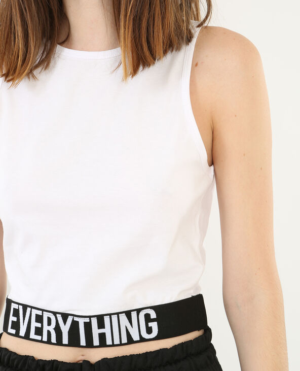 Cropped top de sport blanc - Pimkie