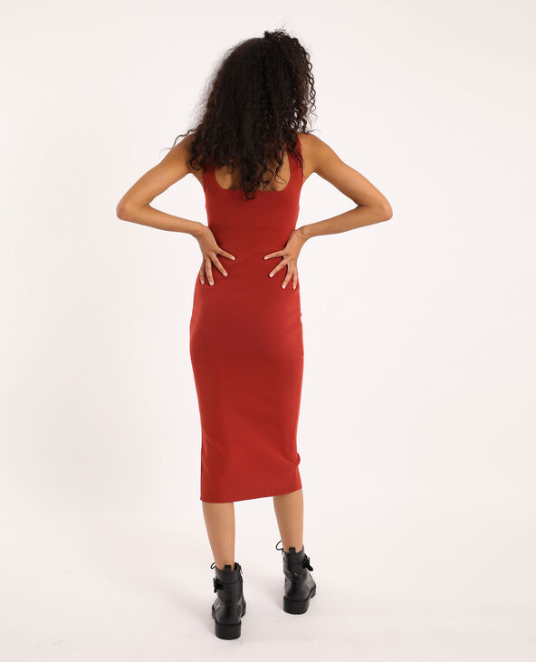 Robe longue moulante vieux rose - Pimkie