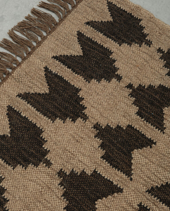 Tapis jute ethnique beige - Pimkie