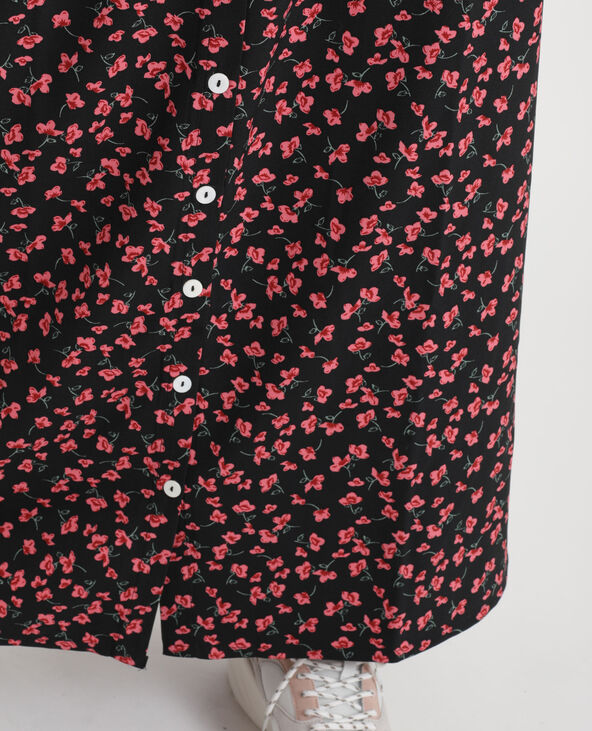 Jupe longue boutonnée noir - Pimkie