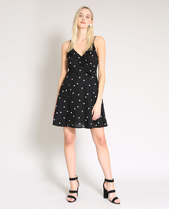 Robe à pois noir - Pimkie