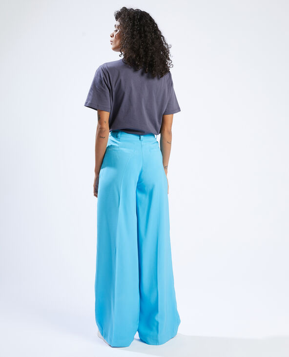 Pantalon wide leg bleu électrique - Pimkie
