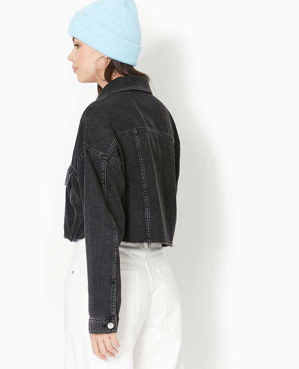Veste en jean noir pimkie clearance