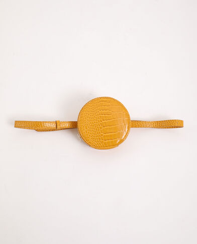 Pochette ronde avec ceinture jaune - Pimkie