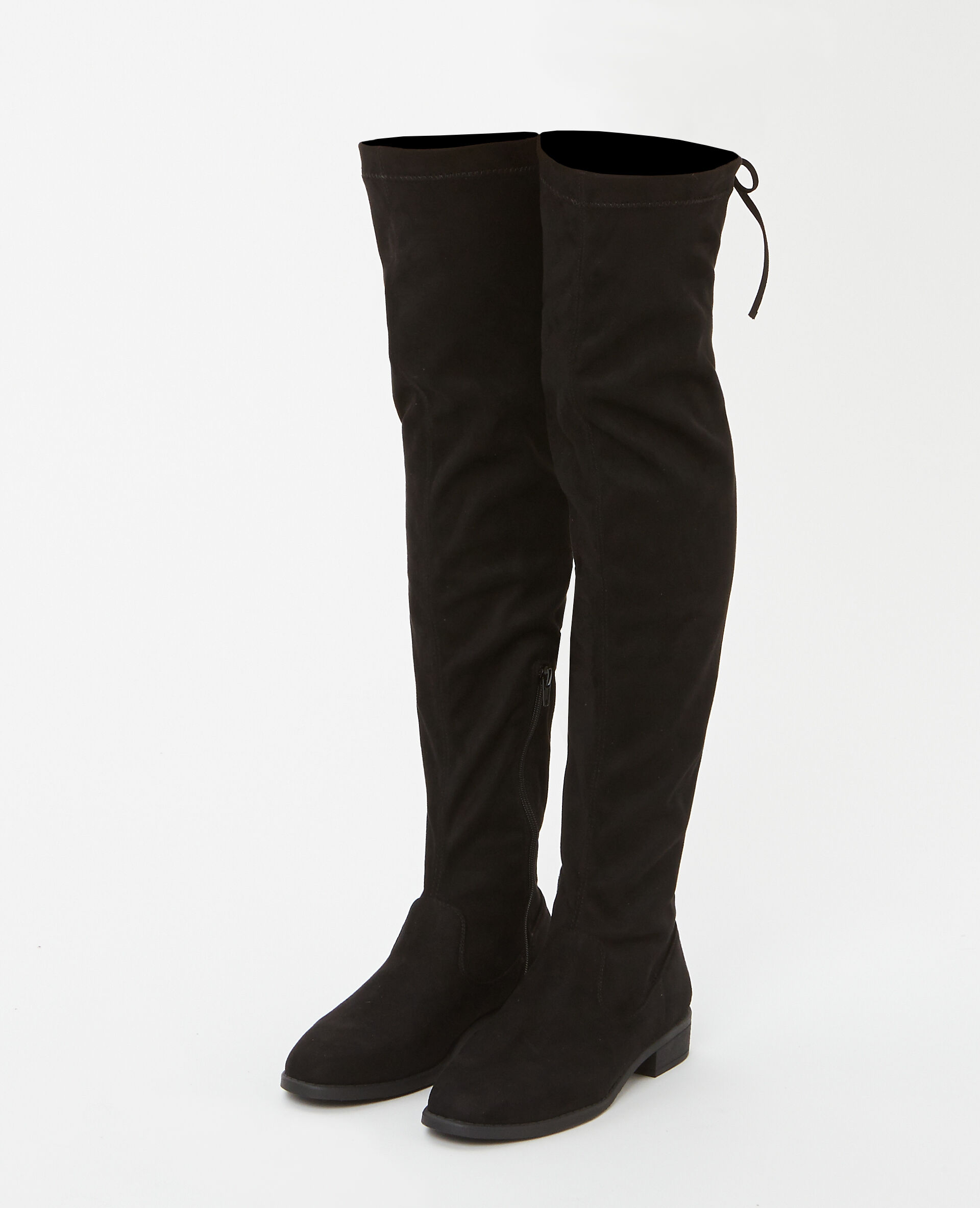 Bottes cuissardes microfibre noir - 907585899A08 | Pimkie