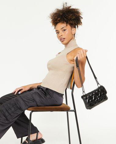 Mini sac matelassé noir - Pimkie