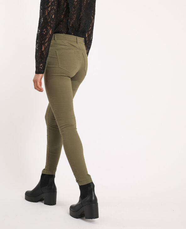 Skinny push up mid waist taupe - Pimkie