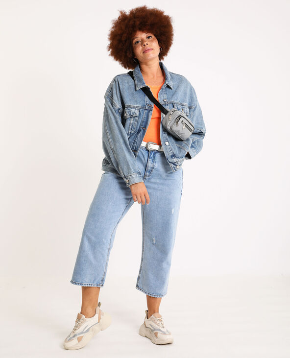 Veste en jean oversized Jean stoned - Pimkie