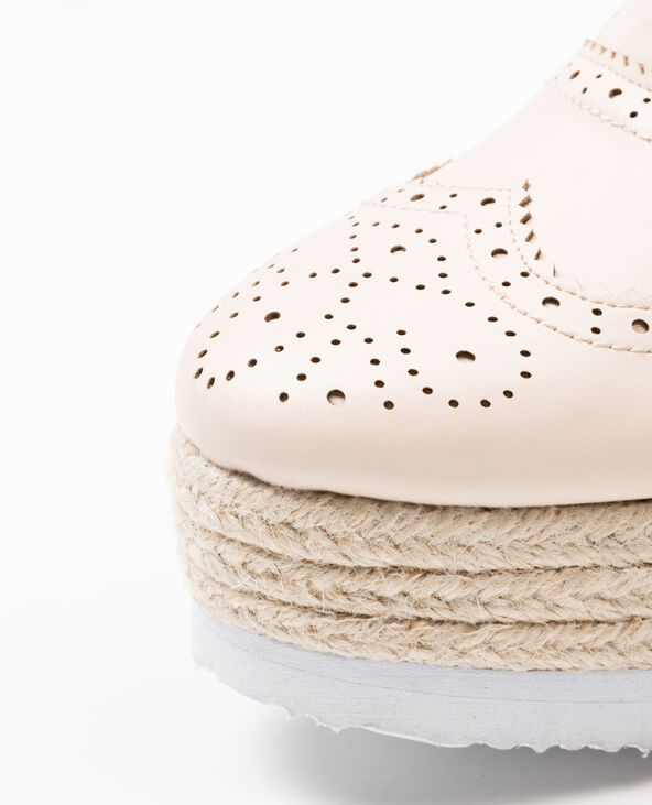 Derbies semelle corde beige - Pimkie
