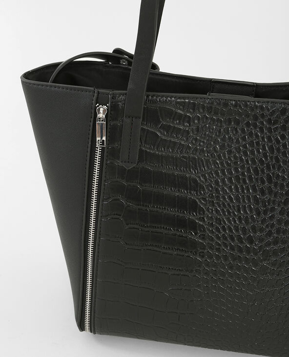 Sac cabas croco noir - Pimkie
