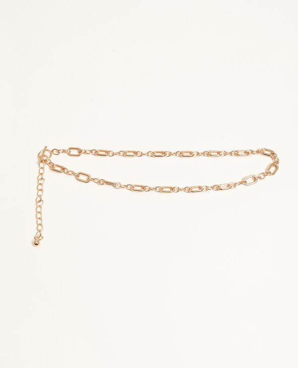 Ceinture en metal dore