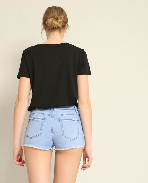 T-shirt imprimé noir - Pimkie