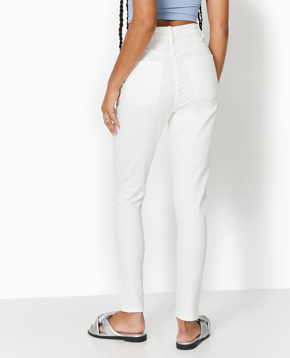 Jean skinny taille haute blanc - Pimkie