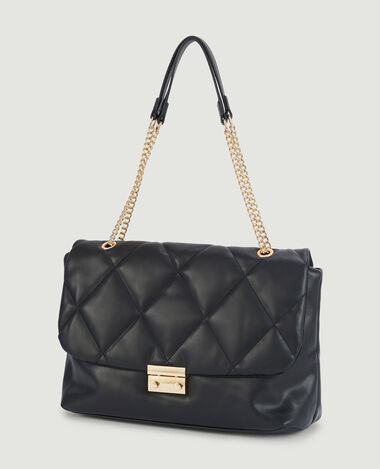 Grand sac matelassé noir - Pimkie