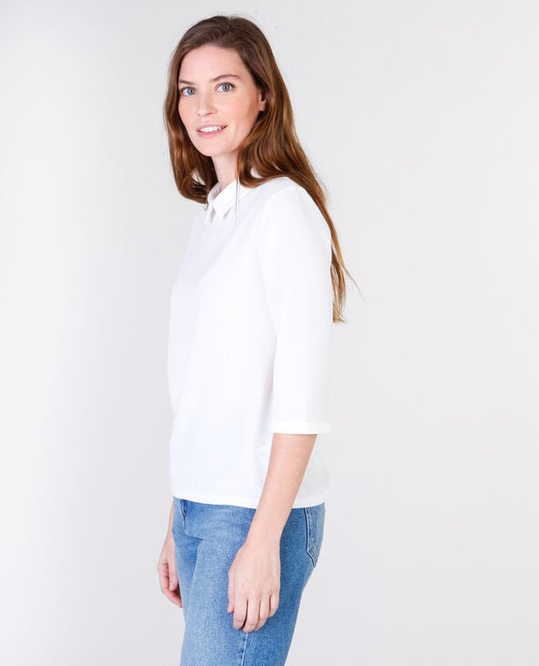 T shirt col chemise deals