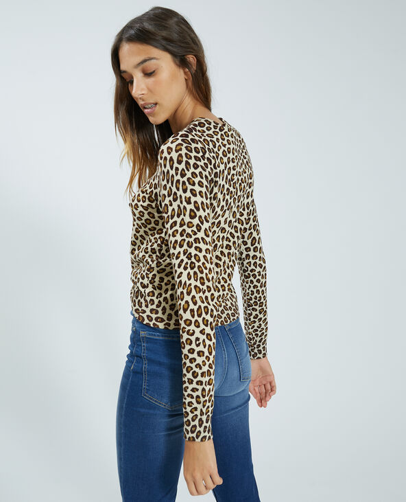 Pull imprimé animal beige - Pimkie