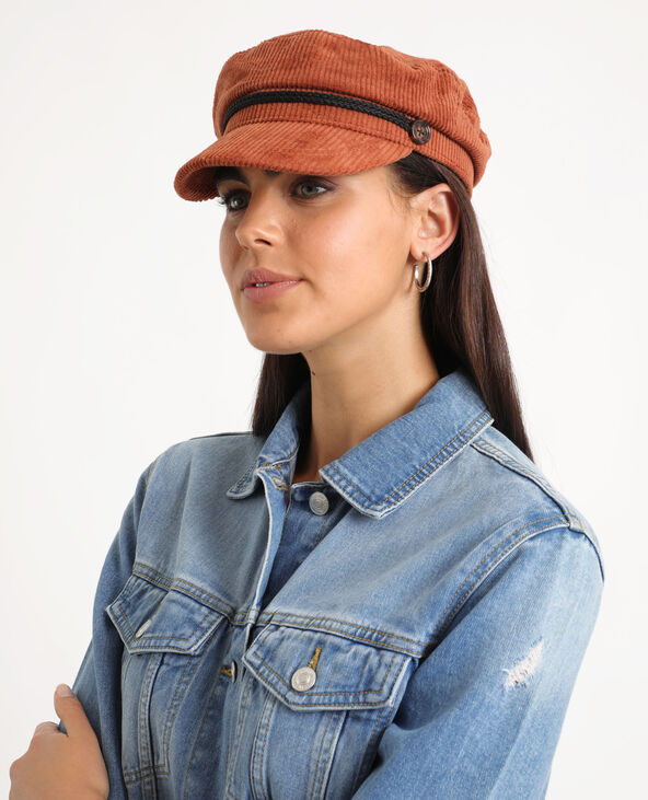Casquette marin velours marron - Pimkie
