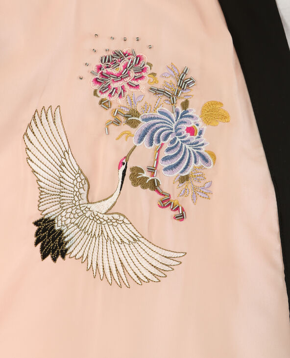 Long kimono satiné rose clair - Pimkie
