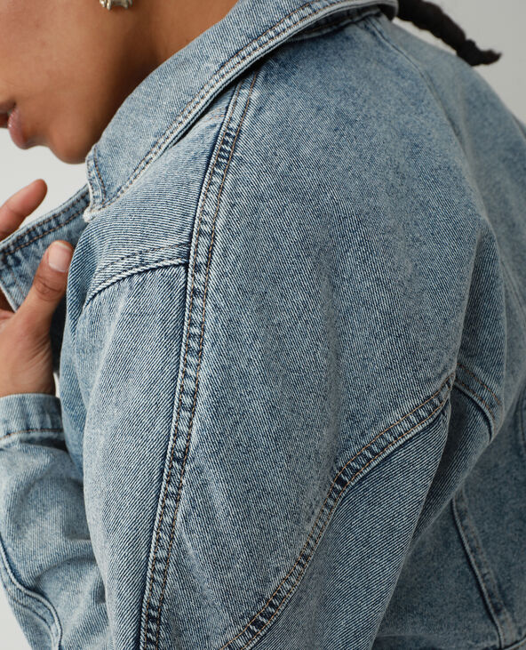 Veste perfecto en denim bleu - Pimkie