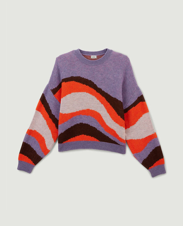 Pull col rond violet - Pimkie