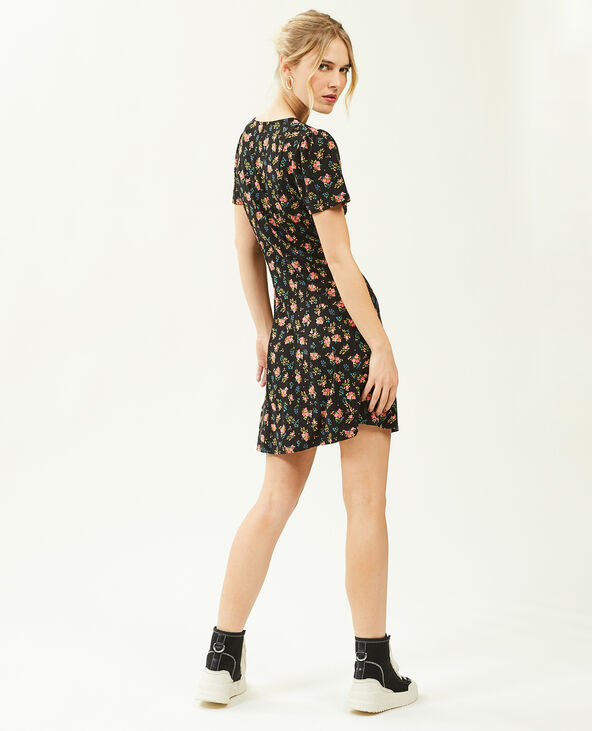 Robe courte avec boutons gris - Pimkie