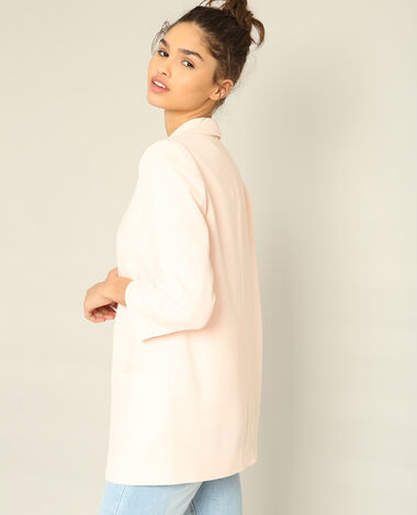 Blazer en crêpe rose clair - Pimkie