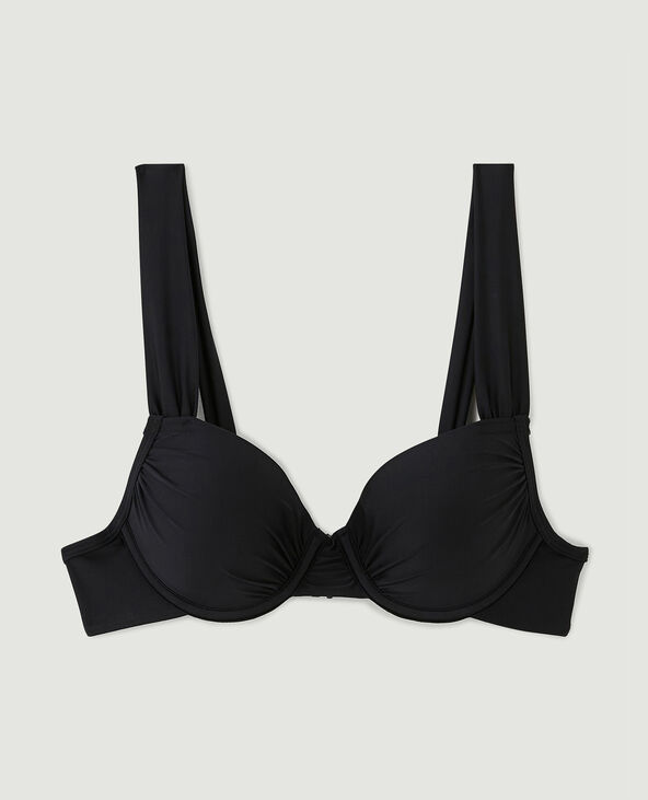 Haut de maillot corbeille push up noir - Pimkie