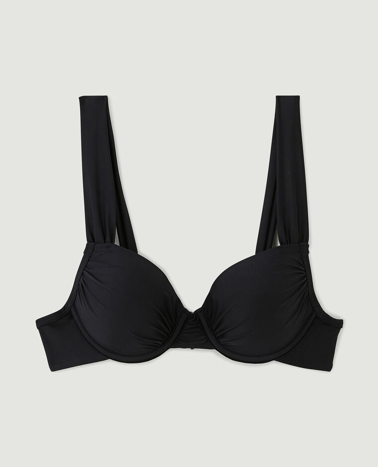 Haut de maillot corbeille push up noir - Pimkie
