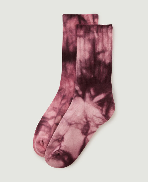 Paire de chaussettes tie and dye violet - Pimkie