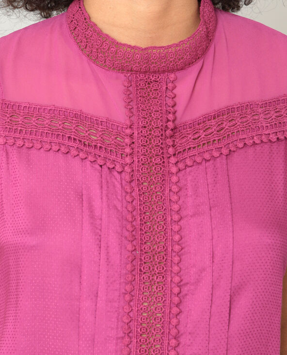 Blouse sans manches bordeaux - Pimkie