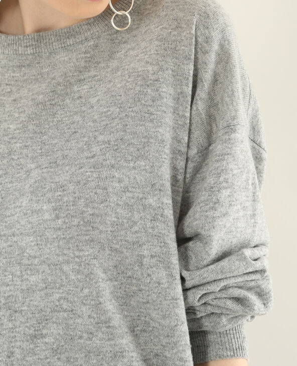 Pull long gris clair - Pimkie