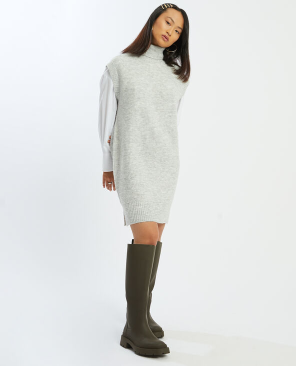 Robe col hotsell roulé sans manche