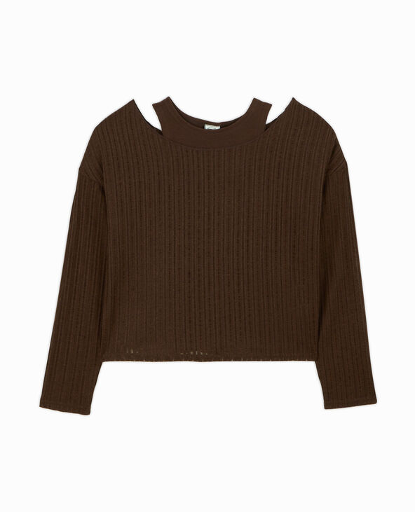 Top 2 en 1 marron - Pimkie