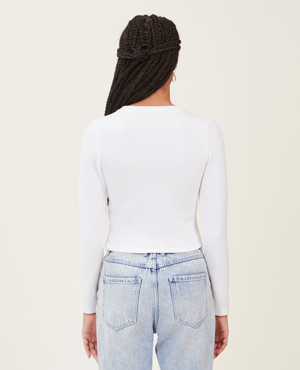 Pull façon corset blanc - Pimkie