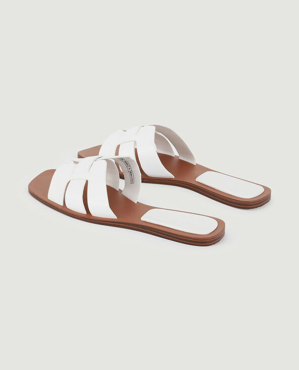 Mules plates blanc - Pimkie