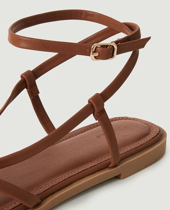 Sandales plates a nouer best sale