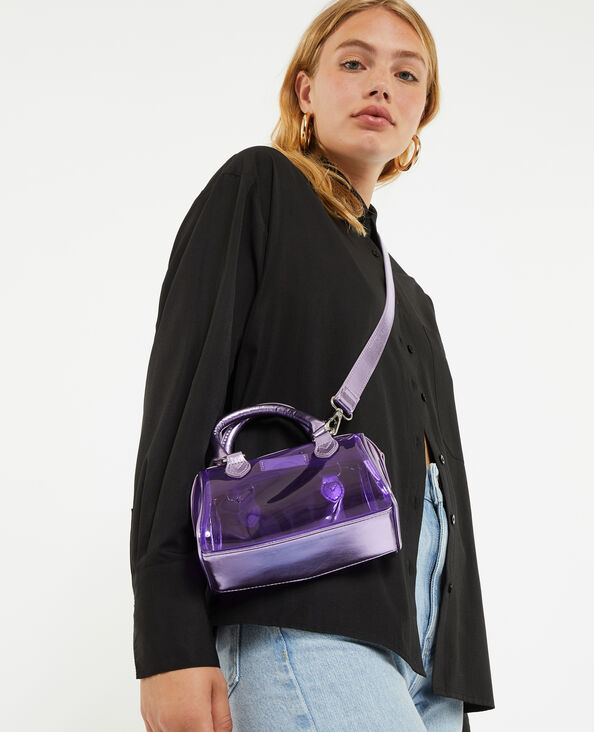 Mini sac bowling transparent violet - Pimkie