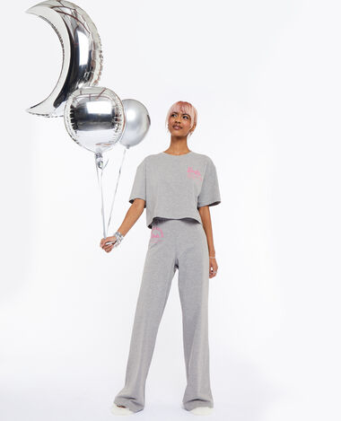 Ensemble pyjama Barbie gris chiné - Pimkie