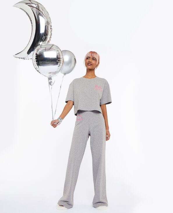 Ensemble pyjama Barbie gris chiné - Pimkie