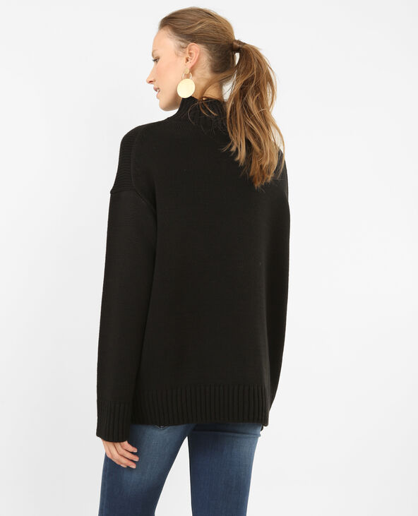 Pull à col montant noir - Pimkie
