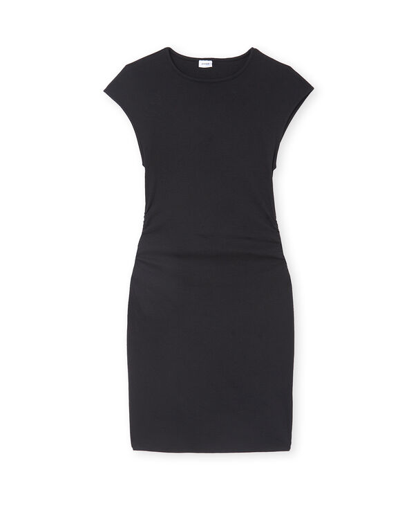 Robe courte sans manches avec fronces côtés noir - Pimkie