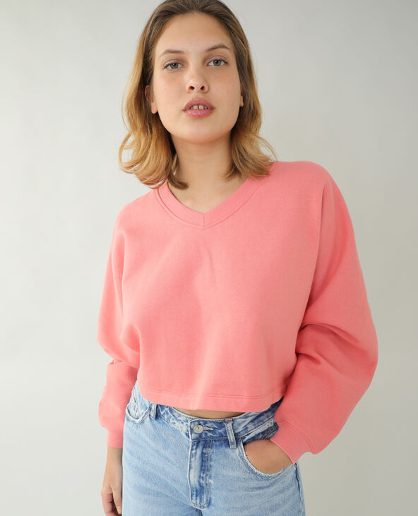 Sweat molleton rose clair - Pimkie