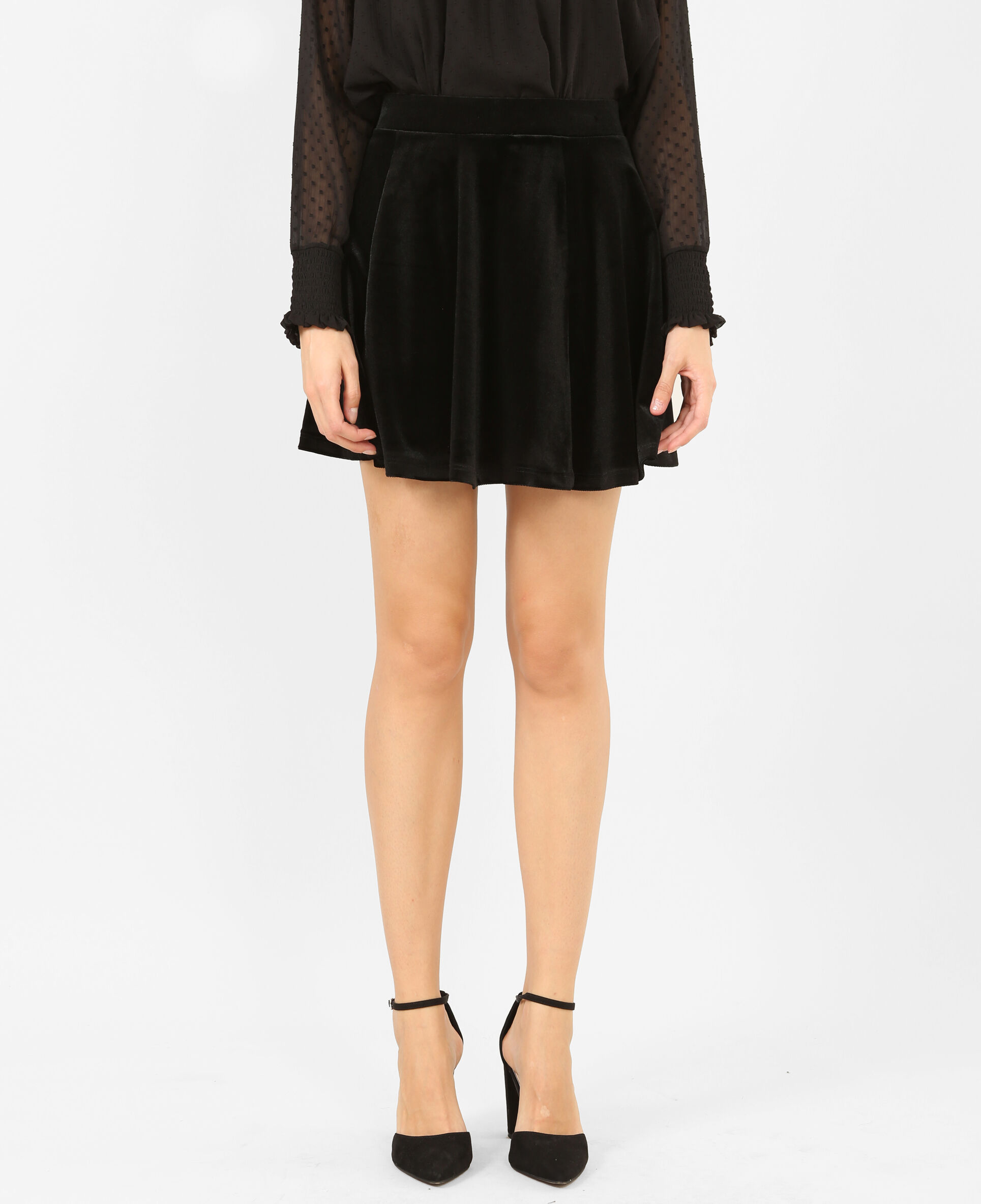 mini jupe velour